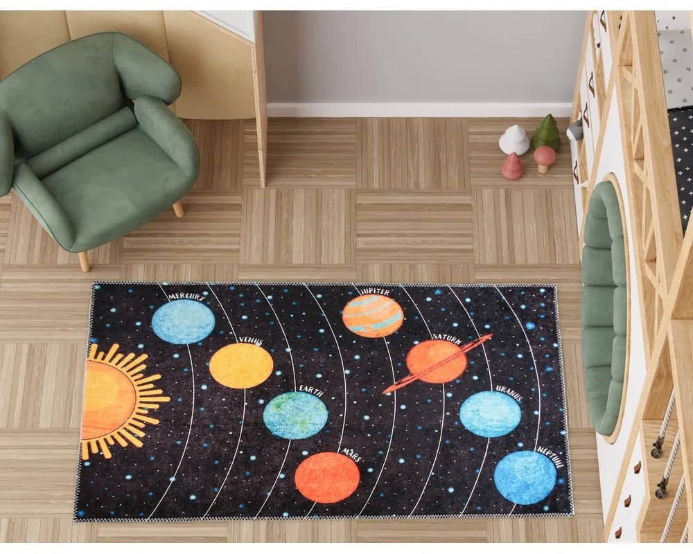 Prateľný detský hrací koberec 160x230 cm Solar System – Vitaus