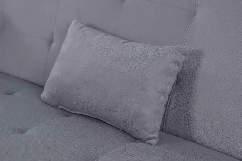 Pohovka Lux II, Áno, sivá / drevo natural (element 23)