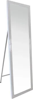 Stojace zrkadlo Armin, leskle biele%