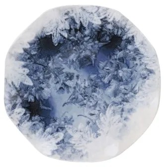 Jedálenská súprava 24 ks, modrá/porcelán