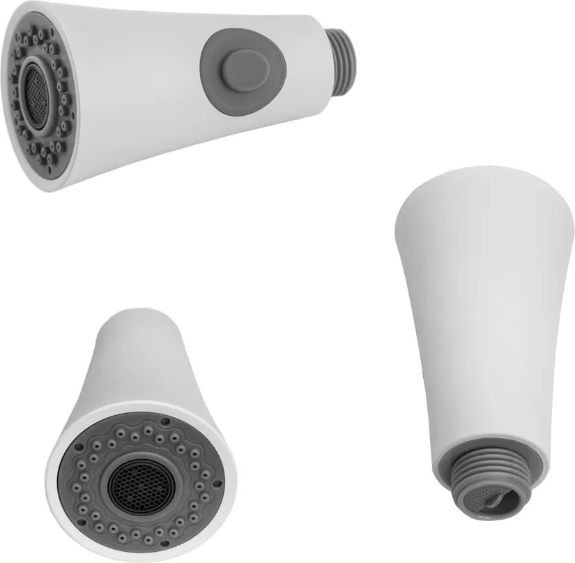 Gamma Lux, 2-funkčný drezový výtok, 1/2", biela, GMA-SLU-LUX-WH