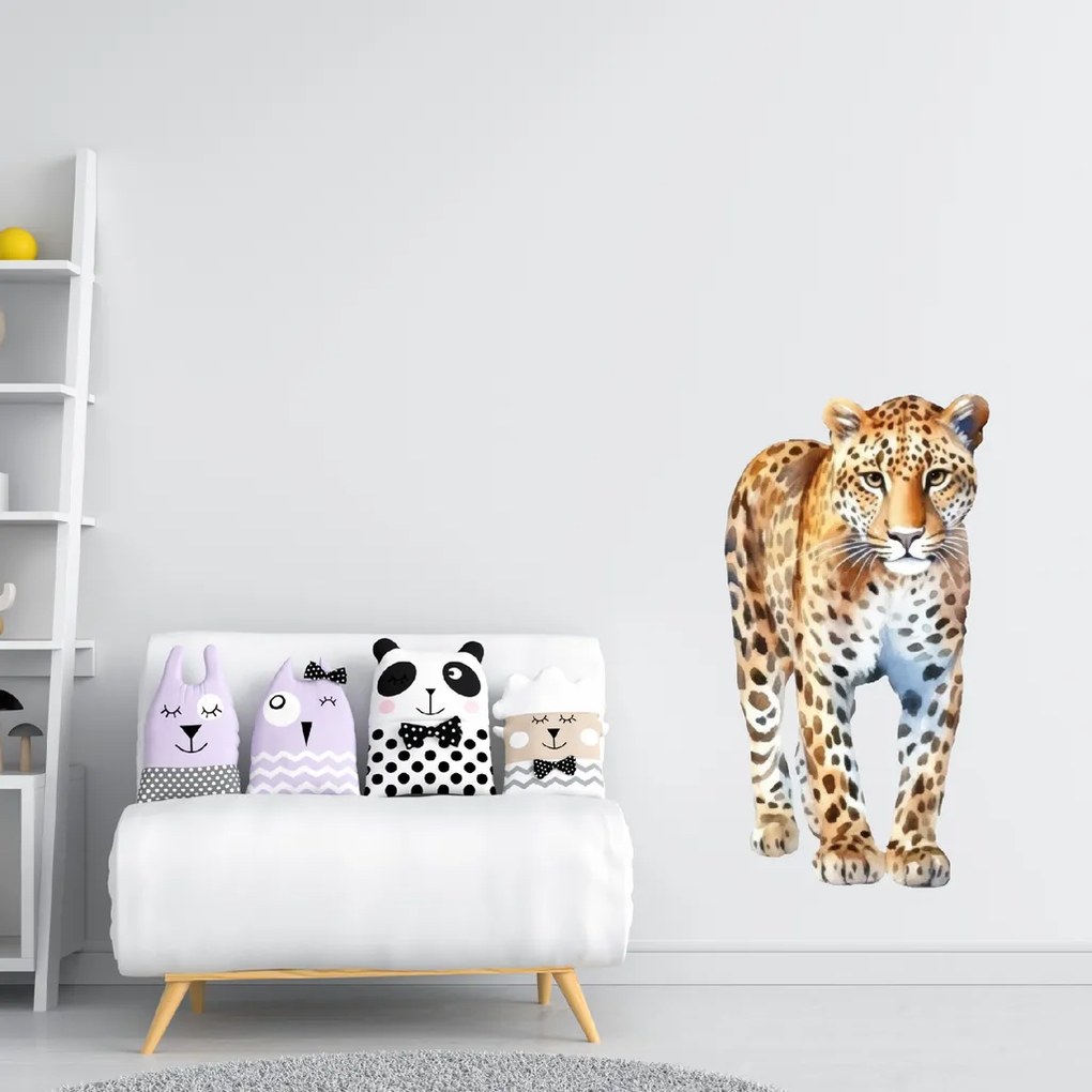 PIPPER. Leopard - textilná nálepka na stenu