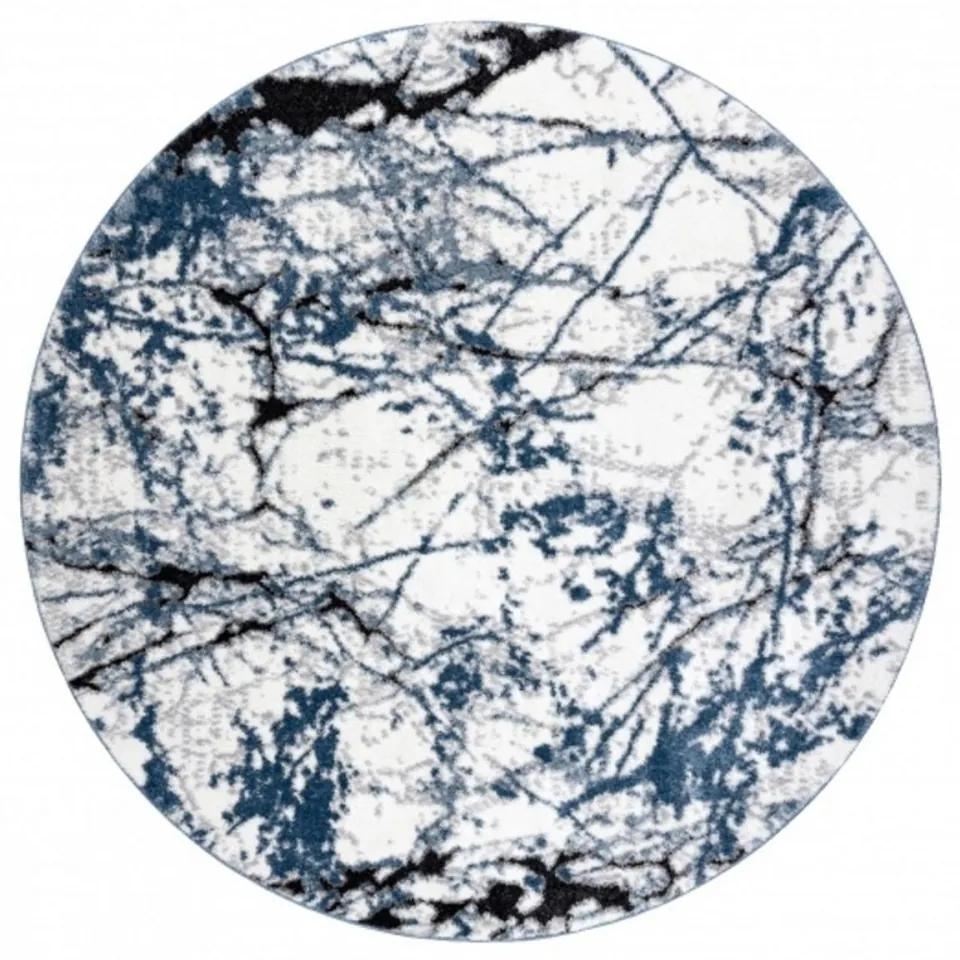 Kusový koberec Marblo šedomodrý kruh 120cm