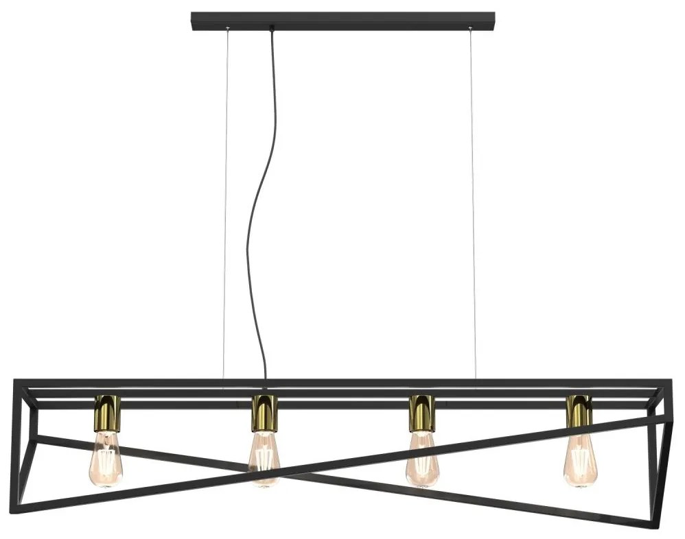 Luster na lanku GOTE 4xE27/60W/230V