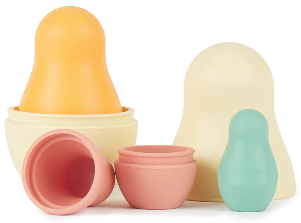 Bieco - Silikónová skladacia matrioška - Tropical Vibes