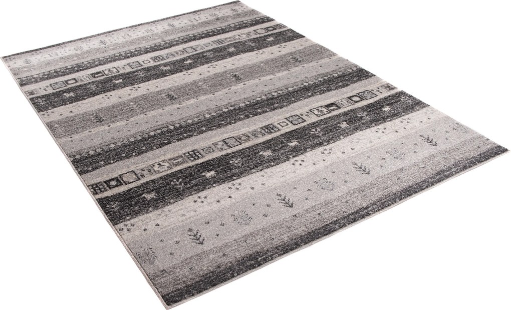 TA Koberec K203A TMAVOSIVÉ SARI B1X Rozmer: 160x220 cm
