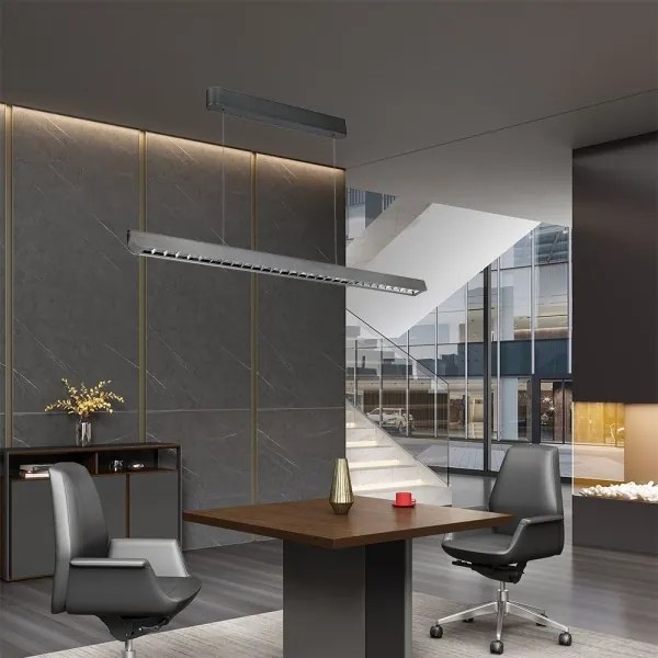 LED Luster na lanku LED/36W/230V 3000/4000/6400K antracit