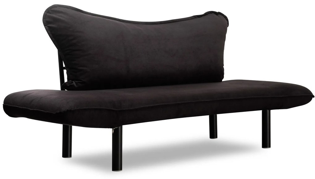 Rozkladacia pohovka dvojsed Chatty (čierna). Akcia -14%. Vlastná spoľahlivá doprava až k Vám domov. 1062619