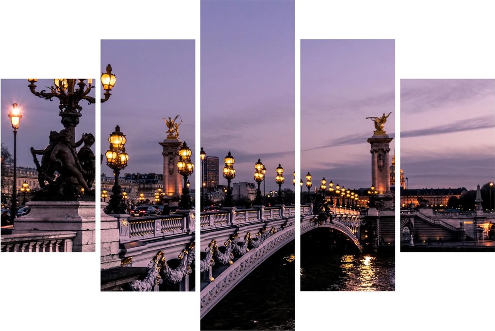 Obraz - Most Alexandra III. v Paríži (150x105 cm)