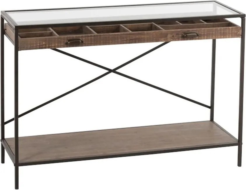 Drevený konzolový stolík so zásuvkou - 122 * 42 * 82 cm