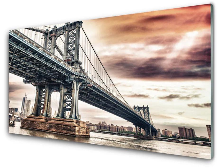 Obraz plexi Most mesto architektúra 125x50 cm