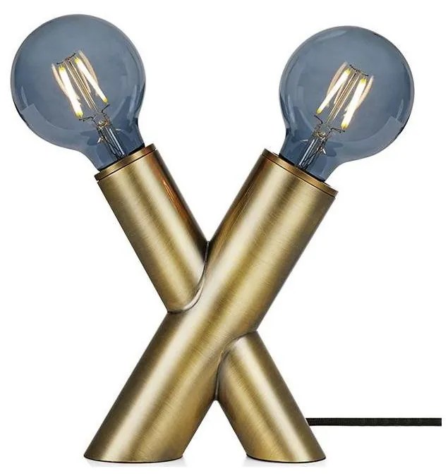 Markslöjd 108053 - Stolná lampa SIMUL 1xE27/40W + 1xE14/40W/230V zlatá