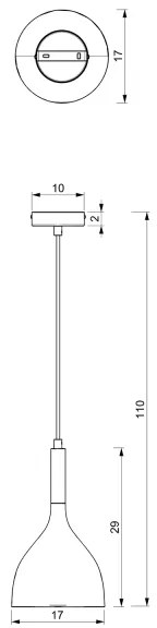 Luster na lanku NOAK WOOD 1xE27/15W/230V biela/buk