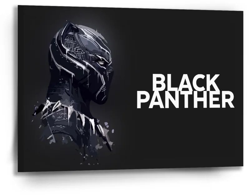 Sablio Obraz BLACK PANTHER z profilu Čierny - 90x60 cm