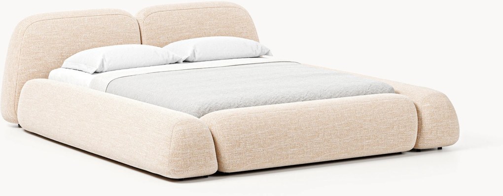Buklé čalúnená posteľ Wolke
