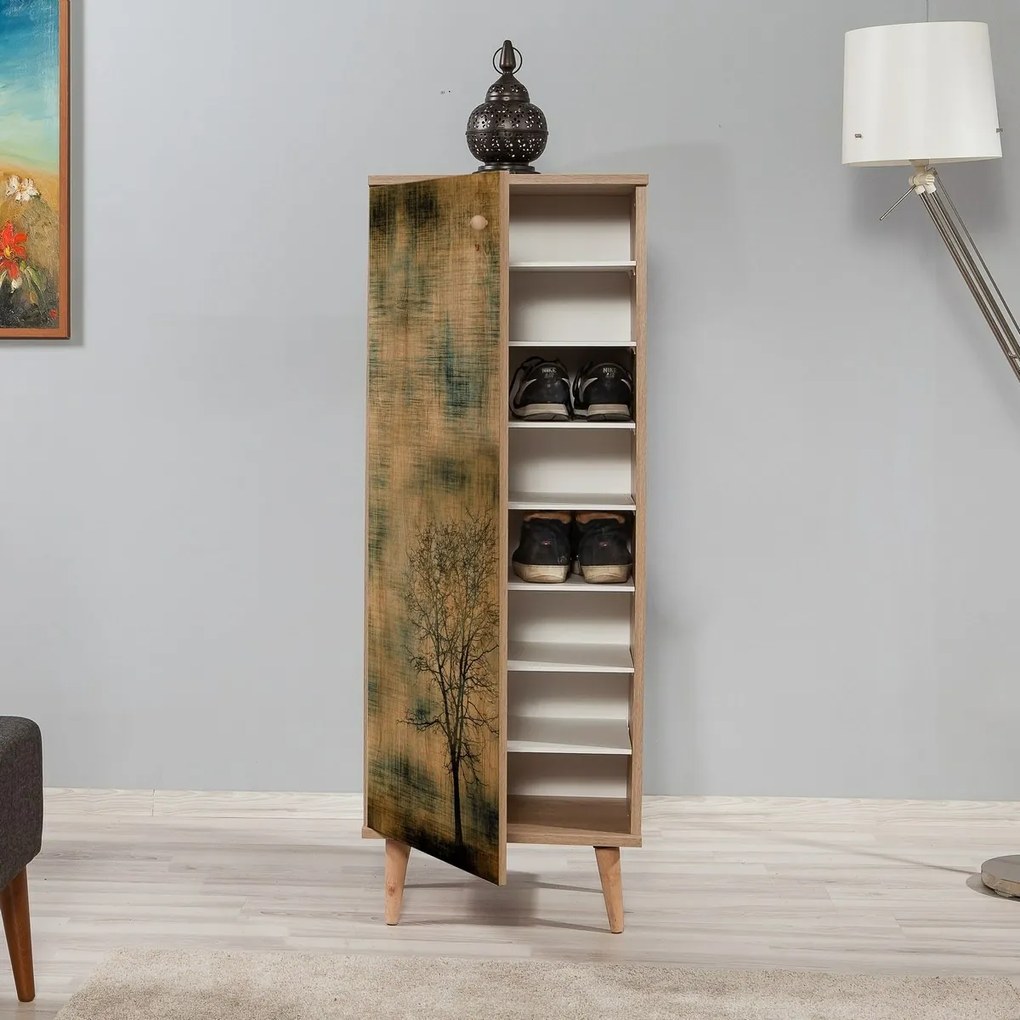 Skrinka na topánky Mega Sonoma Oak Trees