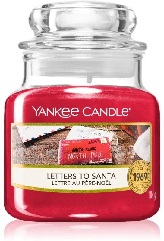 Yankee Candle Letters To Santa vonná sviečka 104 g