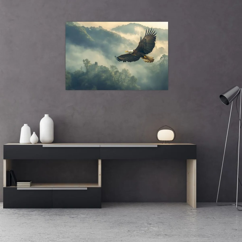 Obraz - Letiaci orol (90x60 cm)