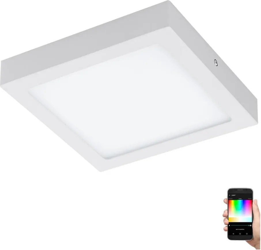 Eglo 96672 - LED RGBW Stmievateľné stropné svietidlo FUEVA-C LED/15,6W/230V BT