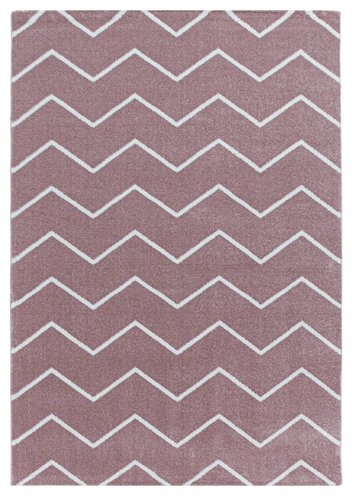 Ayyildiz, Kusový koberec Rio 4602 rose, 140x200, ružová, obývacia izba