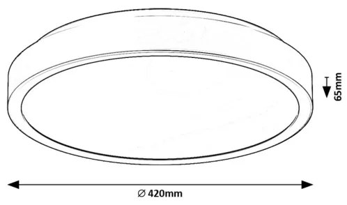 Rabalux 71259 - LED Kúpeľňové stropné svietidlo SAMIRA LED/48W/230V IP44 biela