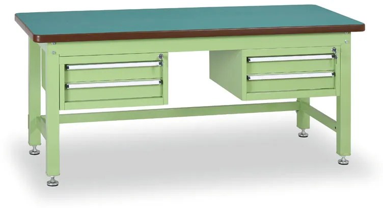 Dielenský stôl GL s 2 závesnými boxami na náradie, MDF + PVC doska, 4 zásuvky, 1800 x 750 x 800 mm