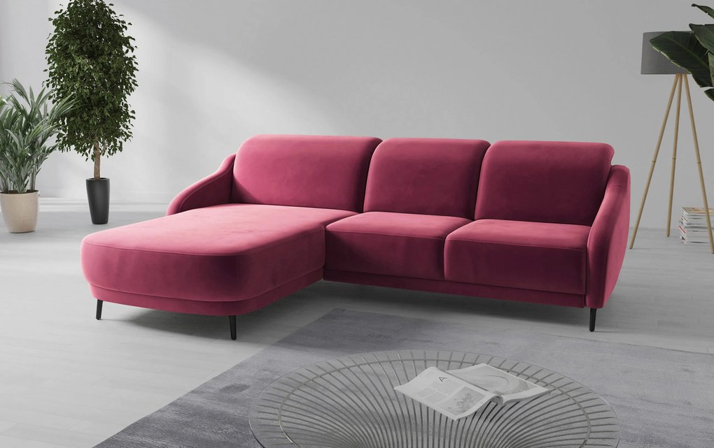 XXXLutz ROHOVÁ SEDAČKA, textil, baklažánová Sit & More - Sedačky - 000144024124