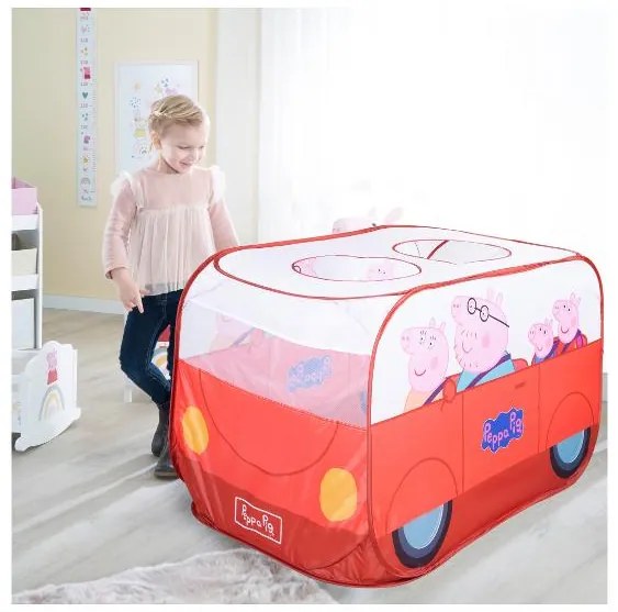 roba Stan na hranie v tvare auta (samorozkladací stan v tvare auta Prasiatko Peppa) (100366359)