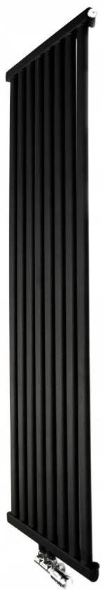 Regnis Kalipso MIR, vykurovacie teleso 500x1000mm so stredovým pripojením 50mm, 531W, čierna matná, KALIPSOMIR/1000/500/D5/BLACK