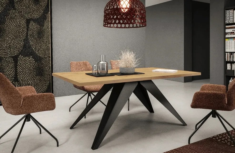 Rozkladací jedálenský stôl MASON Rozmer stola: rozmer 140cm
