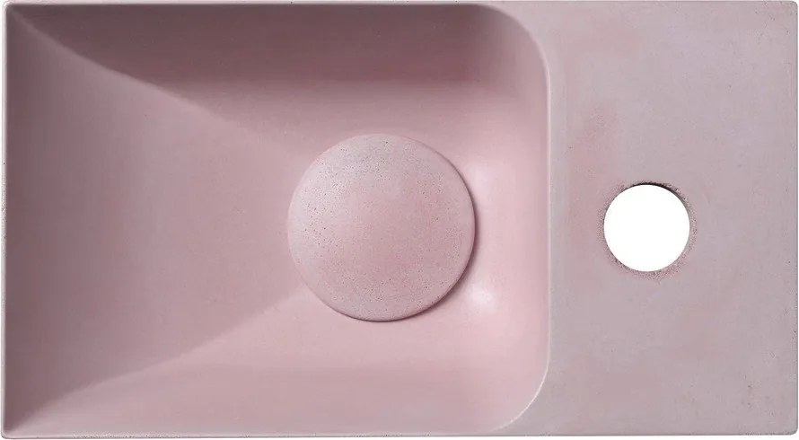 Ružové betónové umývadlo 31x17 cm Piccolino – Sapho