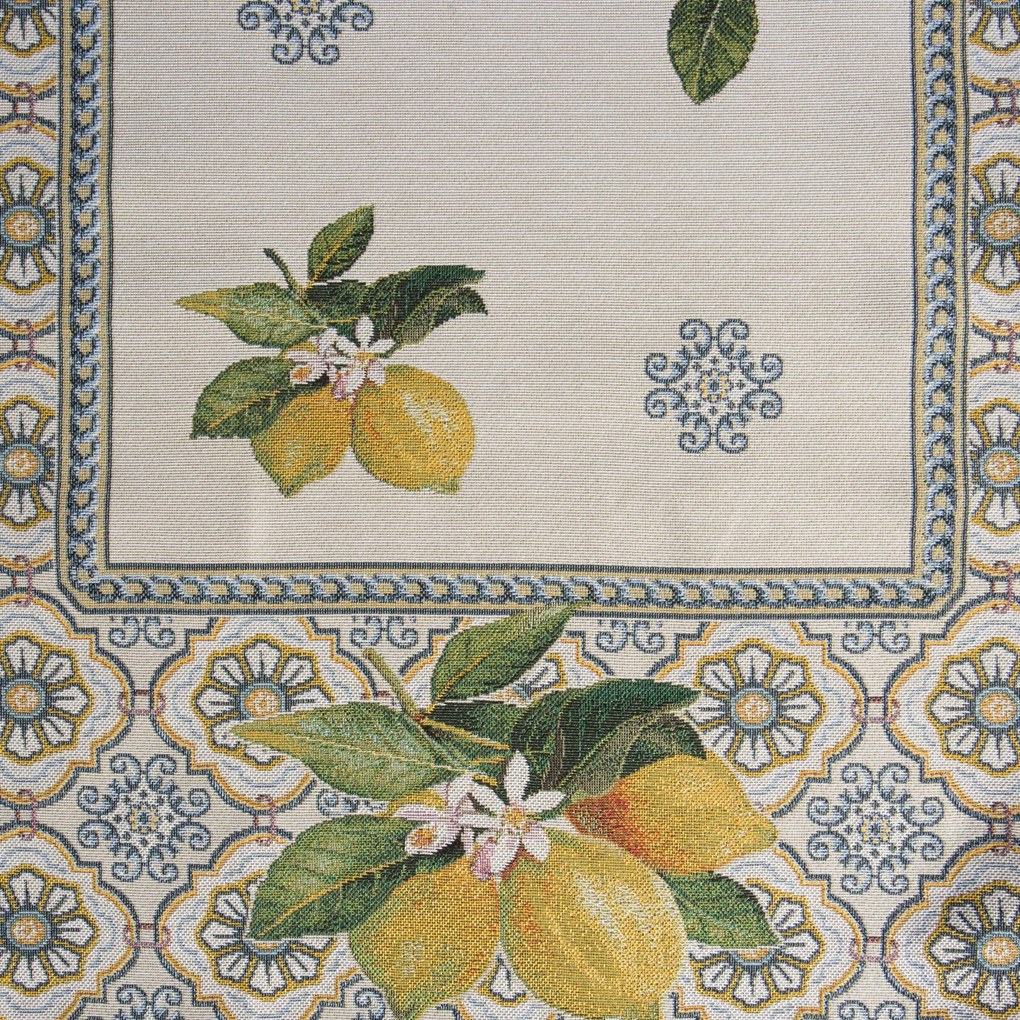 GOBELÍNOVÝ BEHÚŇ NA STÔL LEMON 45X140 CM VZOROVANÝ