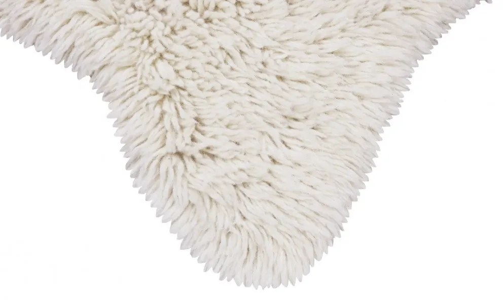 Lorena Canals koberce Vlnený koberec Woolly - Sheep White - 75x110 tvar kožušiny cm