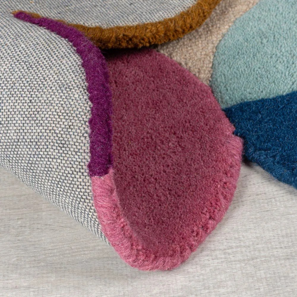 Béžový ručne tkaný vlnený koberec 160x230 cm Mia Textured Scallop – Flair Rugs