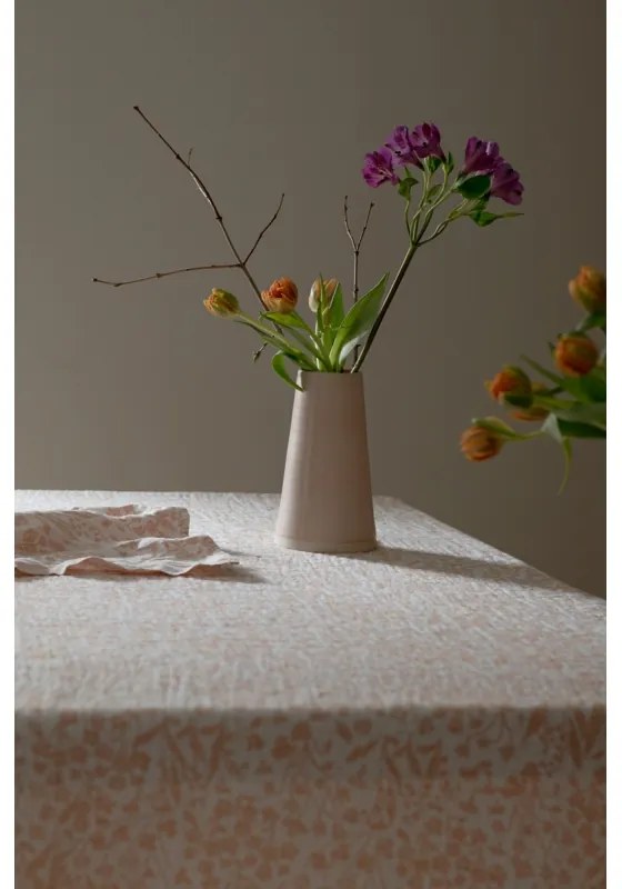 Ľanový obrus Niitty 150x260, oranžový