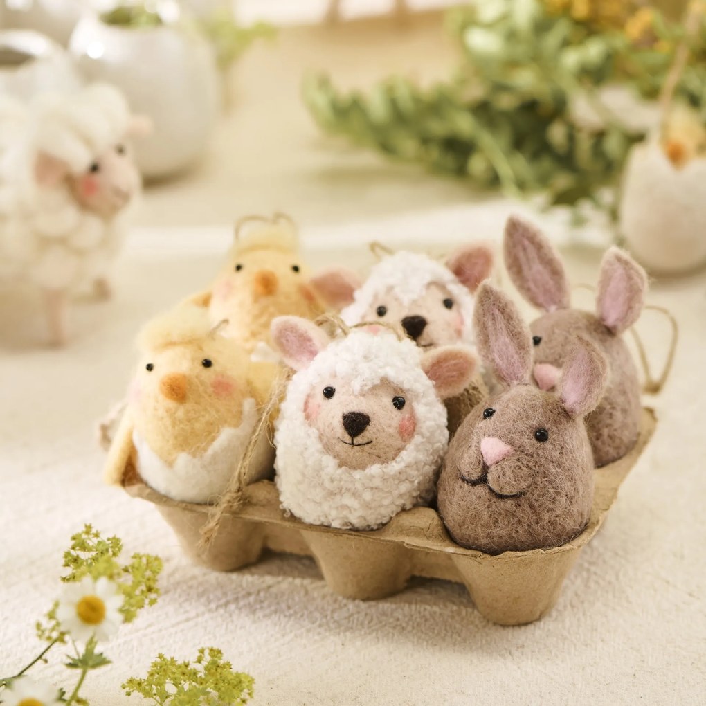 Ib Laursen Závesná veľkonočná dekorácia Chicken / Bunny / Sheep Ovečka