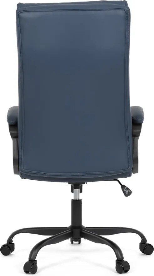 Kancelárske kreslo PEDRO — ekokoža, modrá