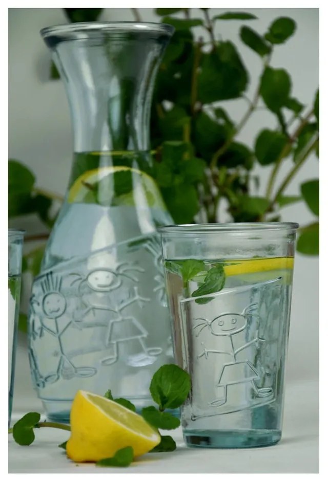 Číry pohár z recyklovaného skla Esschert Design Dievča