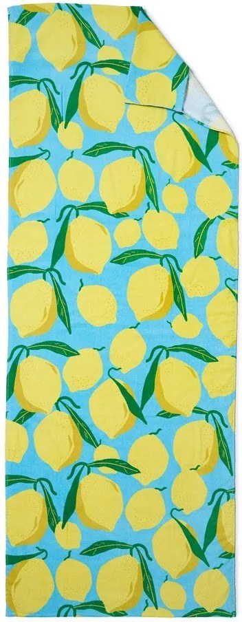 Bavlnená plážová osuška 92x180 cm Lemons Lounger – Catherine Lansfield