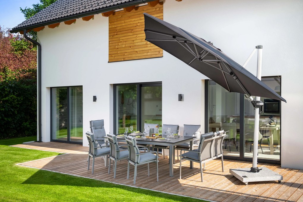 Doppler Pojazdný stojan na slnečník 140 kg - žulový s kolieskami