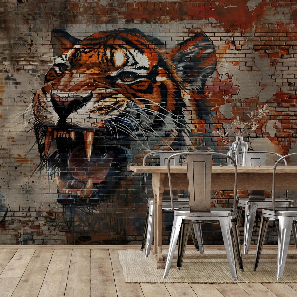 Fototapeta - Tiger z tehál (147x102 cm)