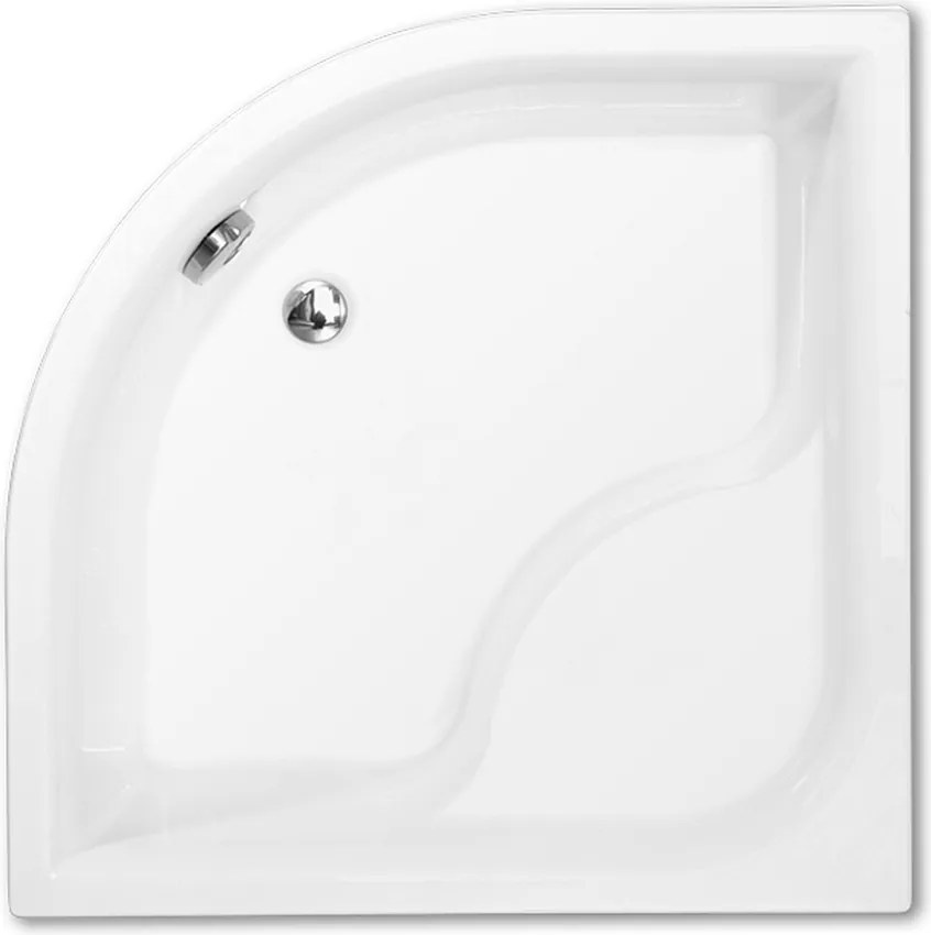 Roth Štvrťkruhová akrylátová sprchová vanička VIKI LUX ROTH-Variant: rozmery: 80x80 cm - (VIKI LUX /800 - 8000047)