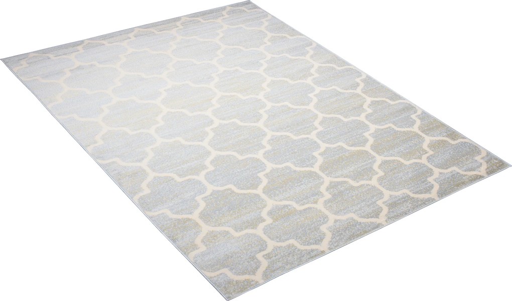 TA Koberec 4496B L.MODRÁ / KRÉMOVÁ MIA Rozmer: 160x230 cm