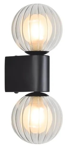 Rabalux 75022 - Nástenné svietidlo COLZAR 2xG9/3,5W/230V IP44 čierna