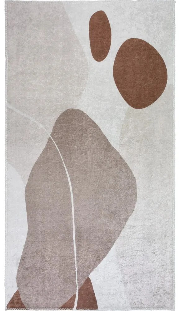 Krémový prateľný behúň 80x200 cm Sandy Rocks – Vitaus