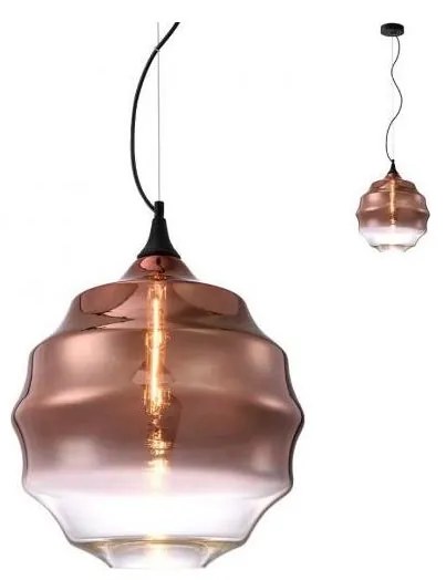 Redo 01-1846 - Luster na lanku SLAG 1xE27/42W/230V pr. 40 cm meď