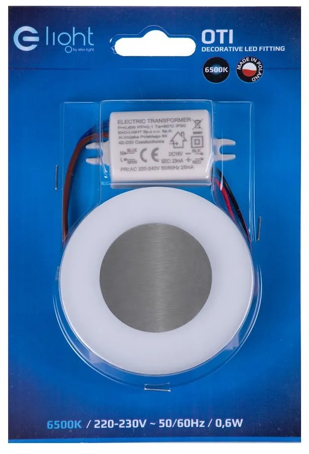 Schodiskové LED svietidlo Oti, 1x LED 0,6w, 6500k, s