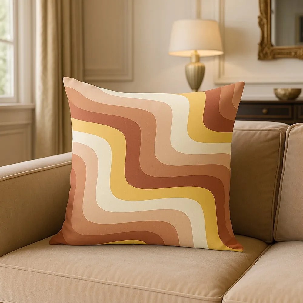 Obliečka na vankúš 43x43 cm Creamy Strawberry Swirl – Mila Home