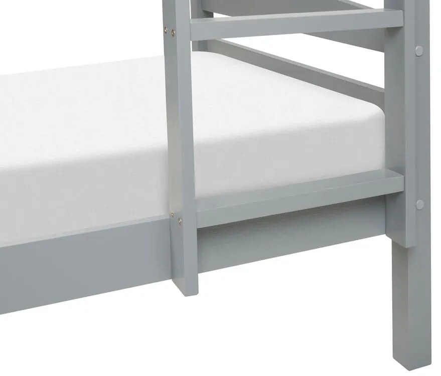 Poschodová posteľ 90 cm Reggeton (sivá) (s roštom). Vlastná spoľahlivá doprava až k Vám domov. 1075540