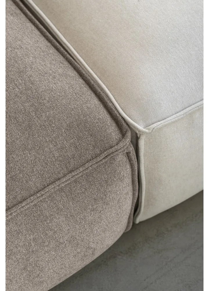 Béžová rohová pohovka (pravý roh/do tvaru "U") Flex Felix – Miuform